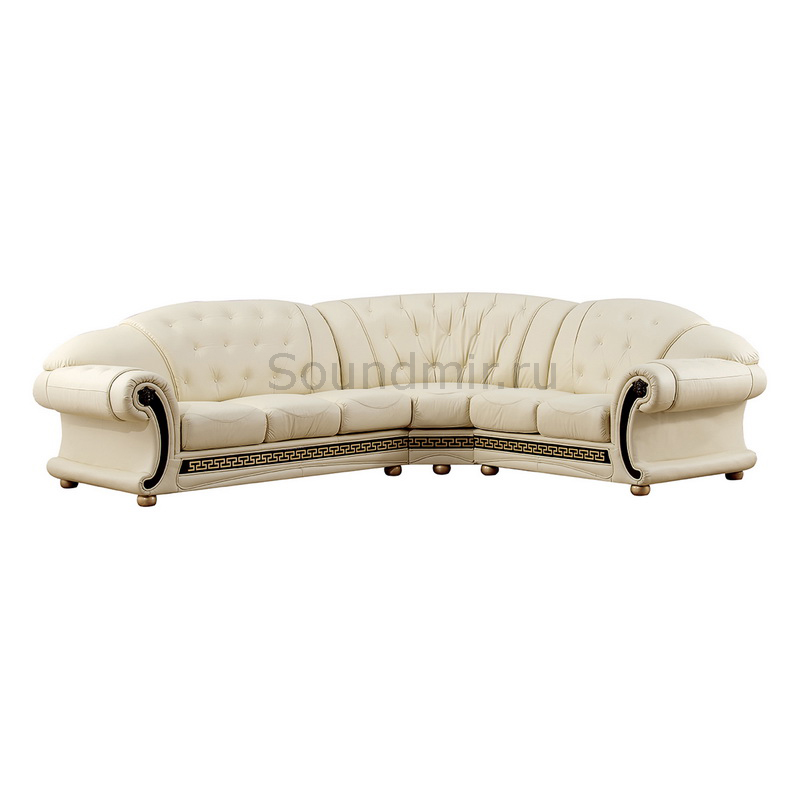 Meubiliar Classic Versace угловой диван белый правый